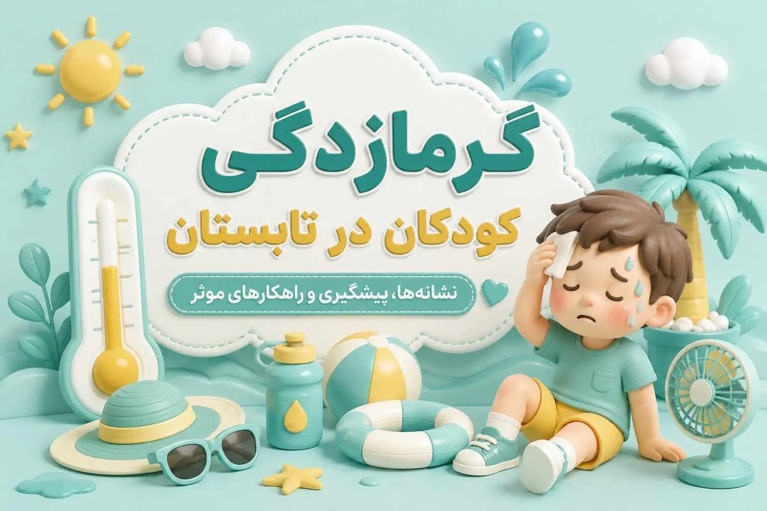 گرمازدگي کودکان در تابستان