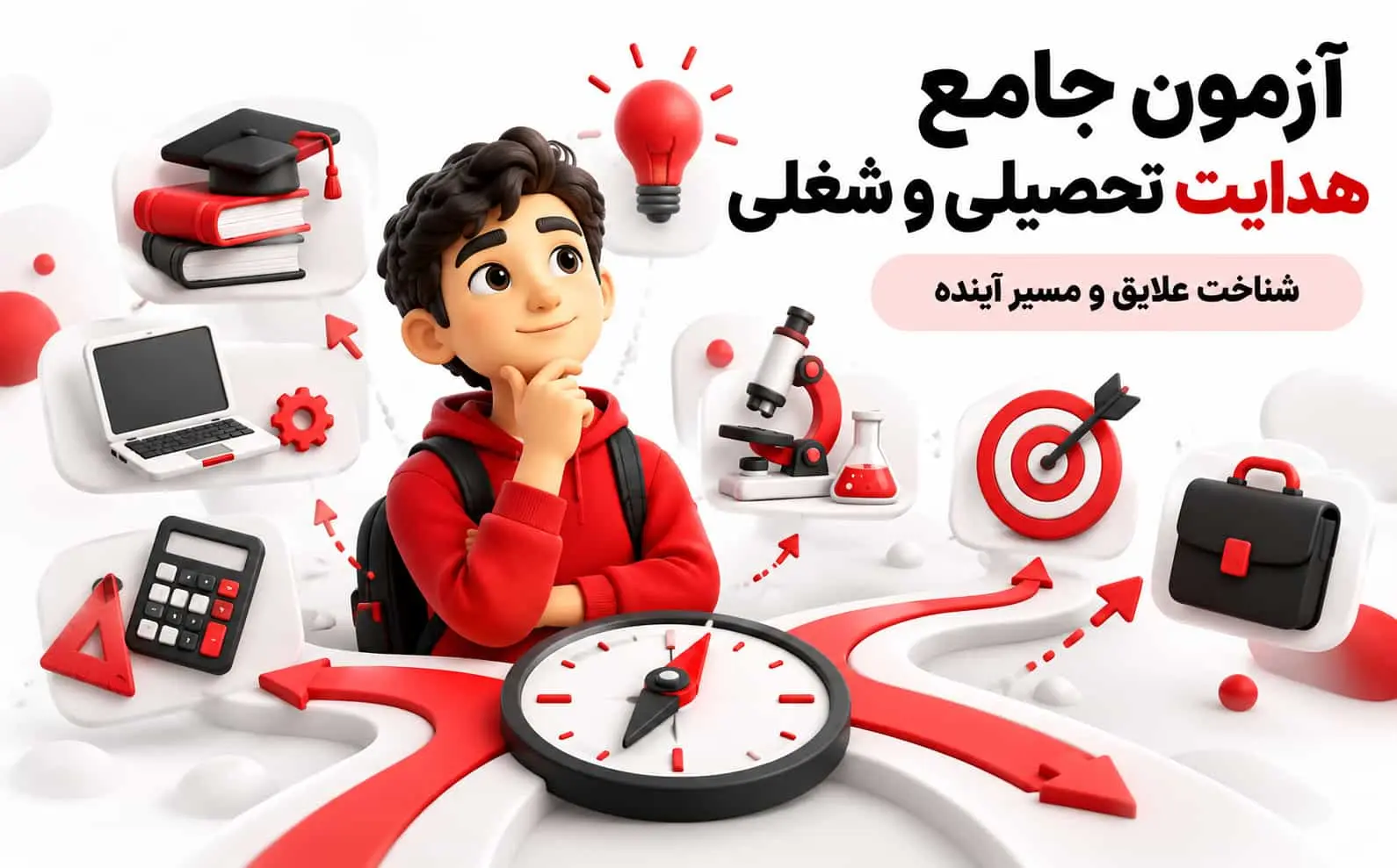 آزمون هدايت تحصيلي و شغلي | تست انتخاب رشته نهم و کنکور