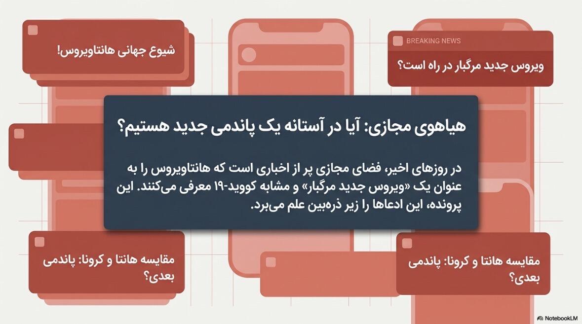 ویروس هانتا در نمای میکروسکوپی و تصویرسازی علمی از ساختار Hantavirus