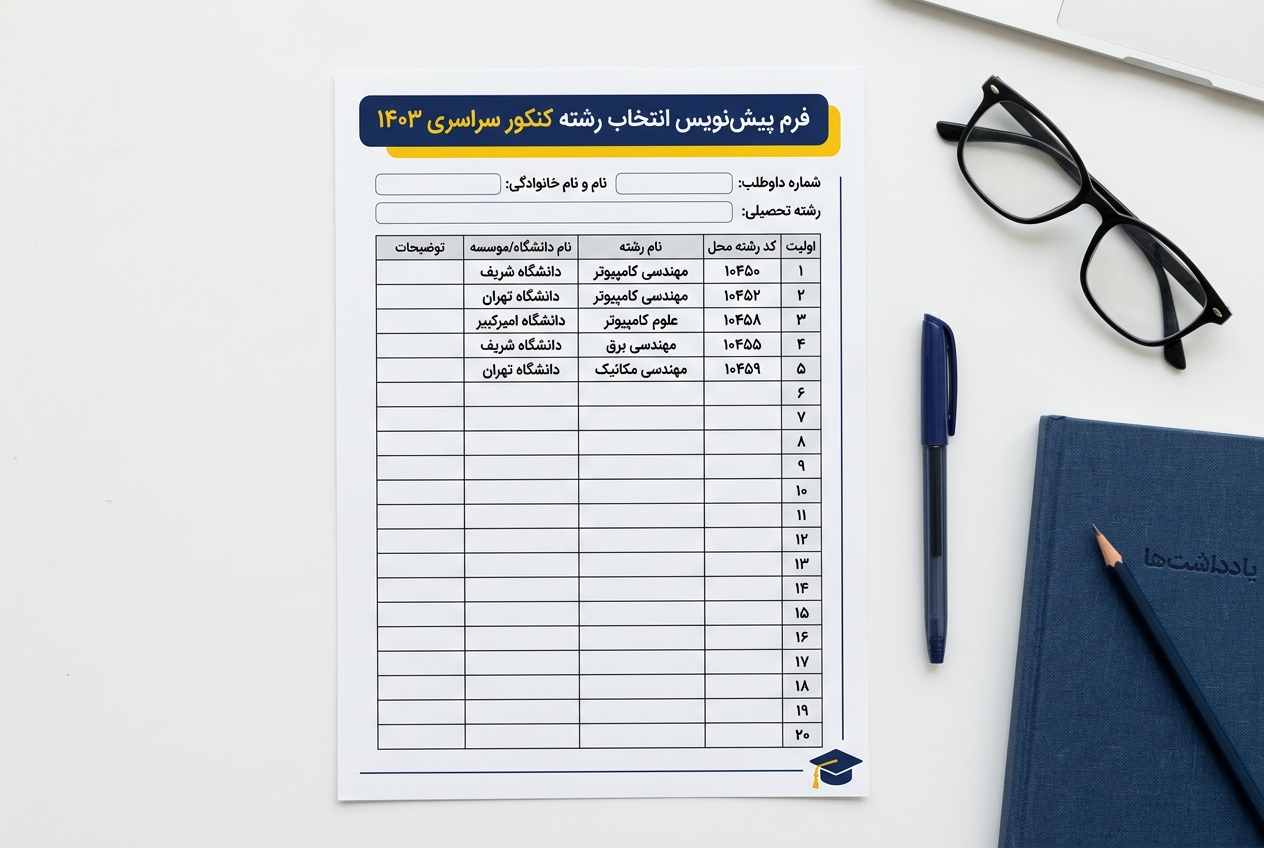 تحلیل رشته ها و دفترچه انتخاب رشته